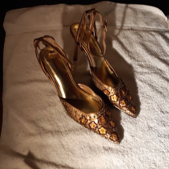 Delicious brand embellished strappy heels ladies size 6, excellent condition - Picture 10 of 10